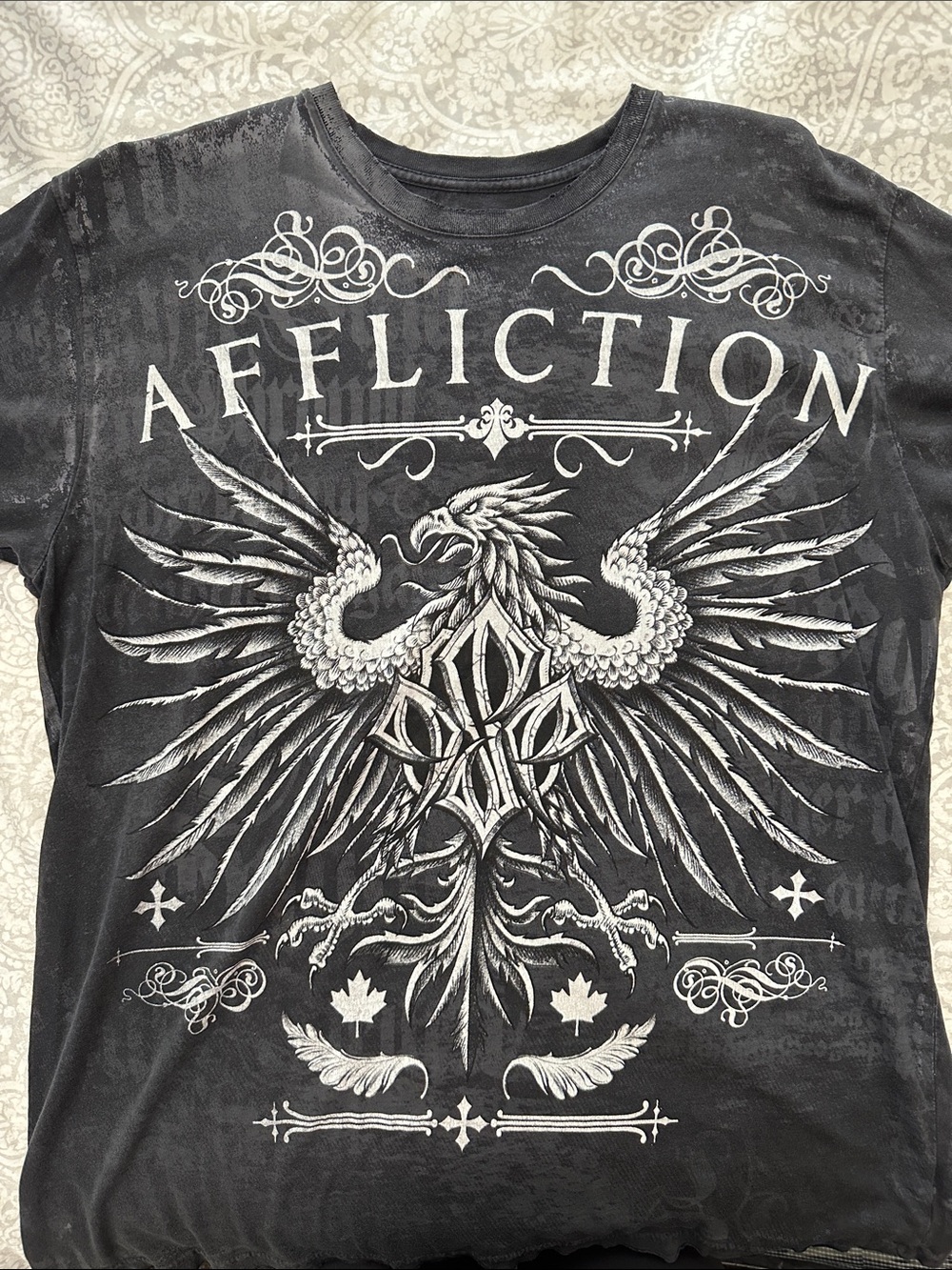 Affliction George St. Pierre double sided Tee